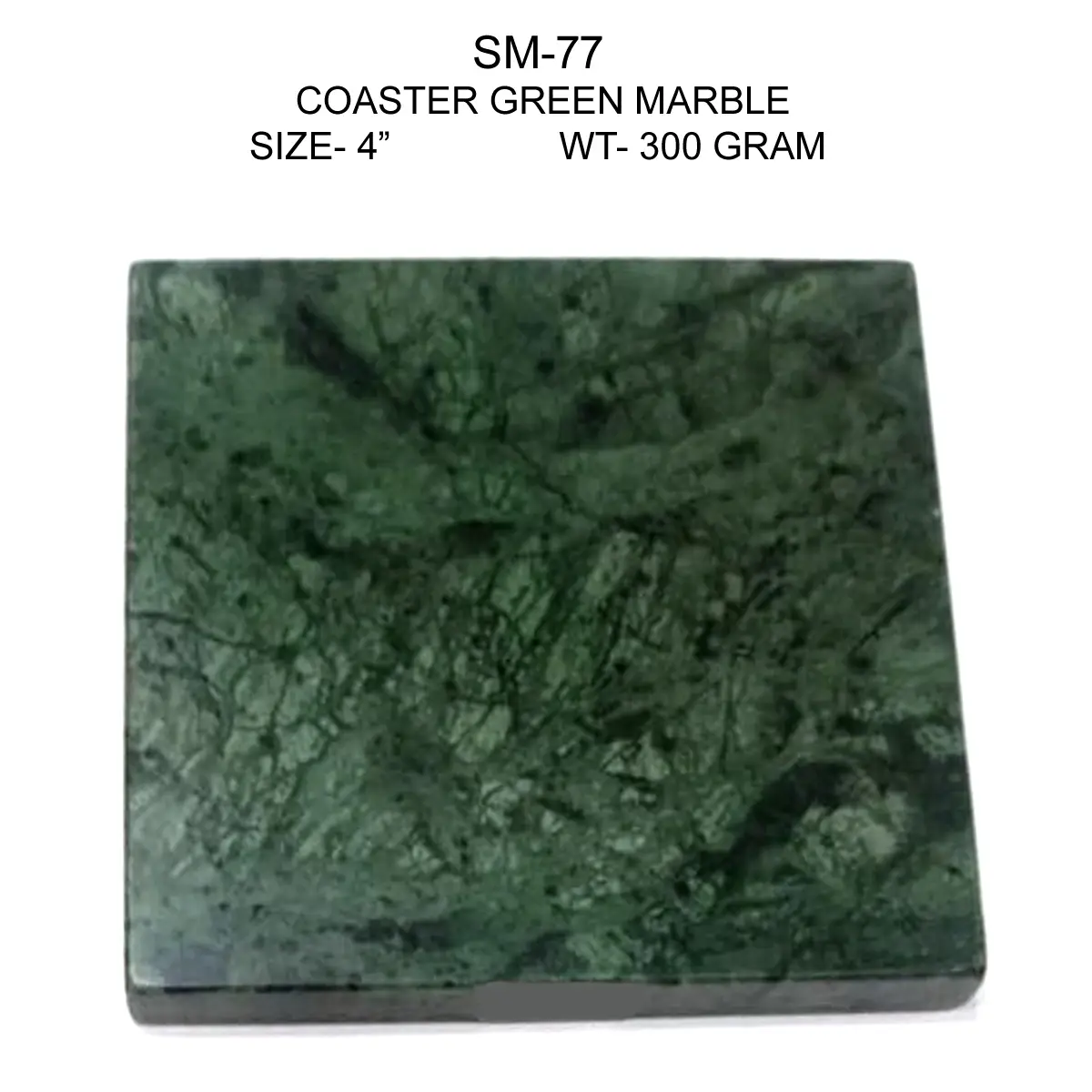 GREEN MARBLE COASTER